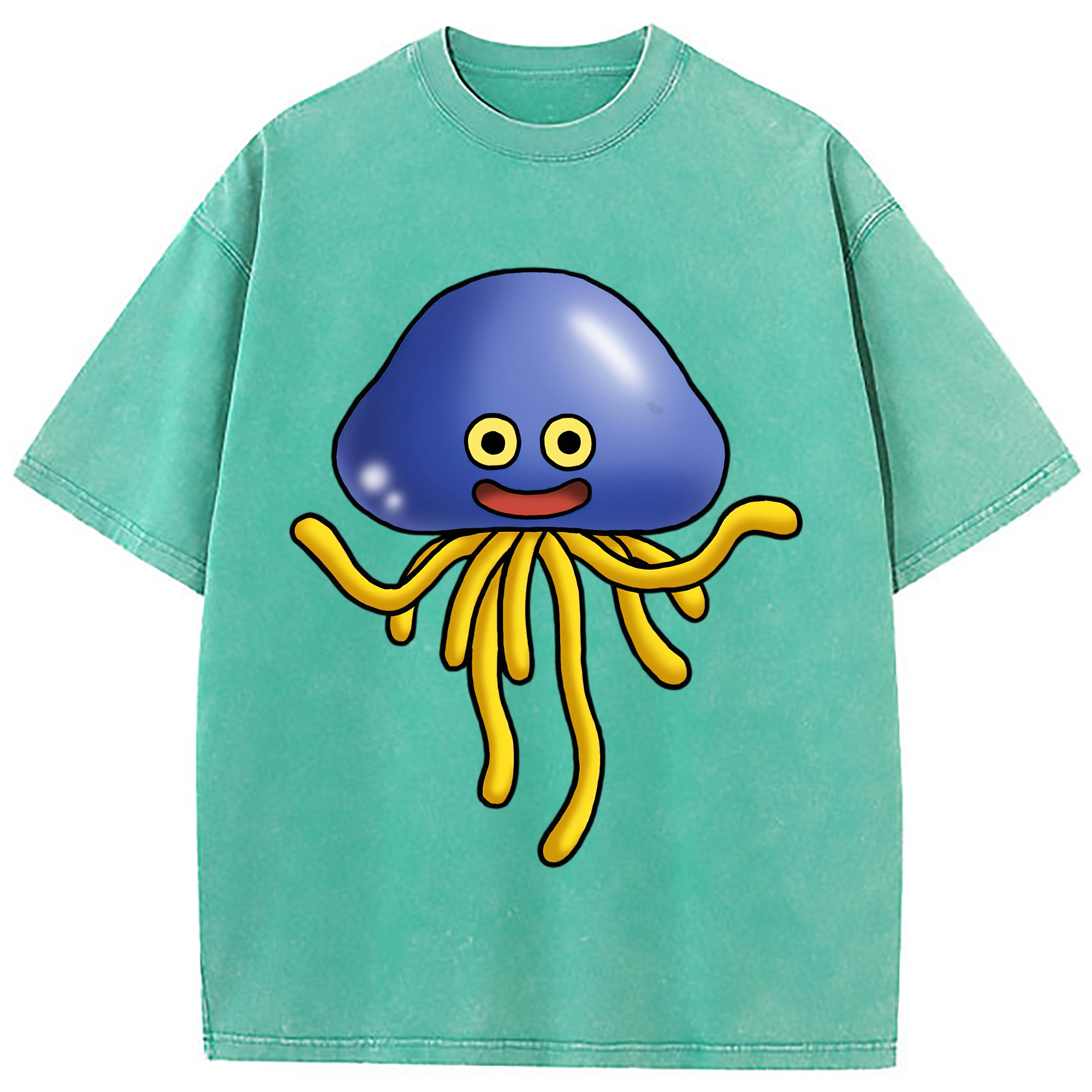 （画像用） ドラゴンクエスト Doragon Kuesuto Dragon Quest 綿100% ヴィンテージ風 半袖Tシャツ（フロントプリント）